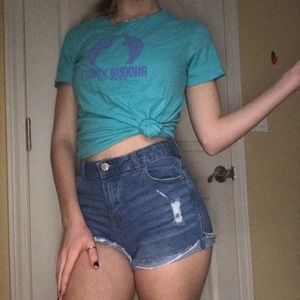 Dark Denim Shorts